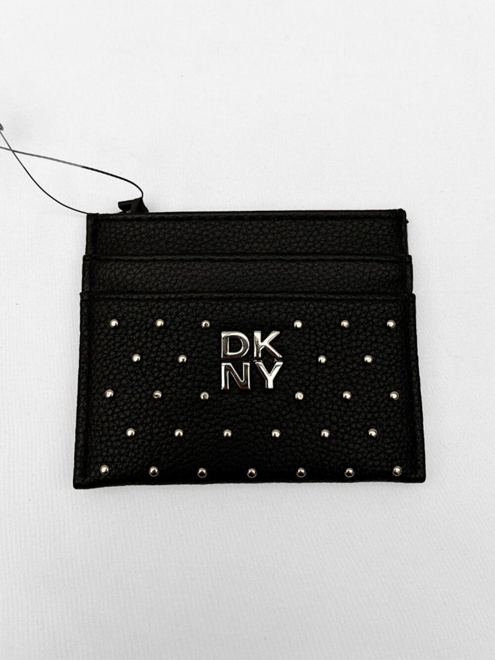 DKNY Jenny Studded Card Holder Black – Slim Wallet – New With Tags